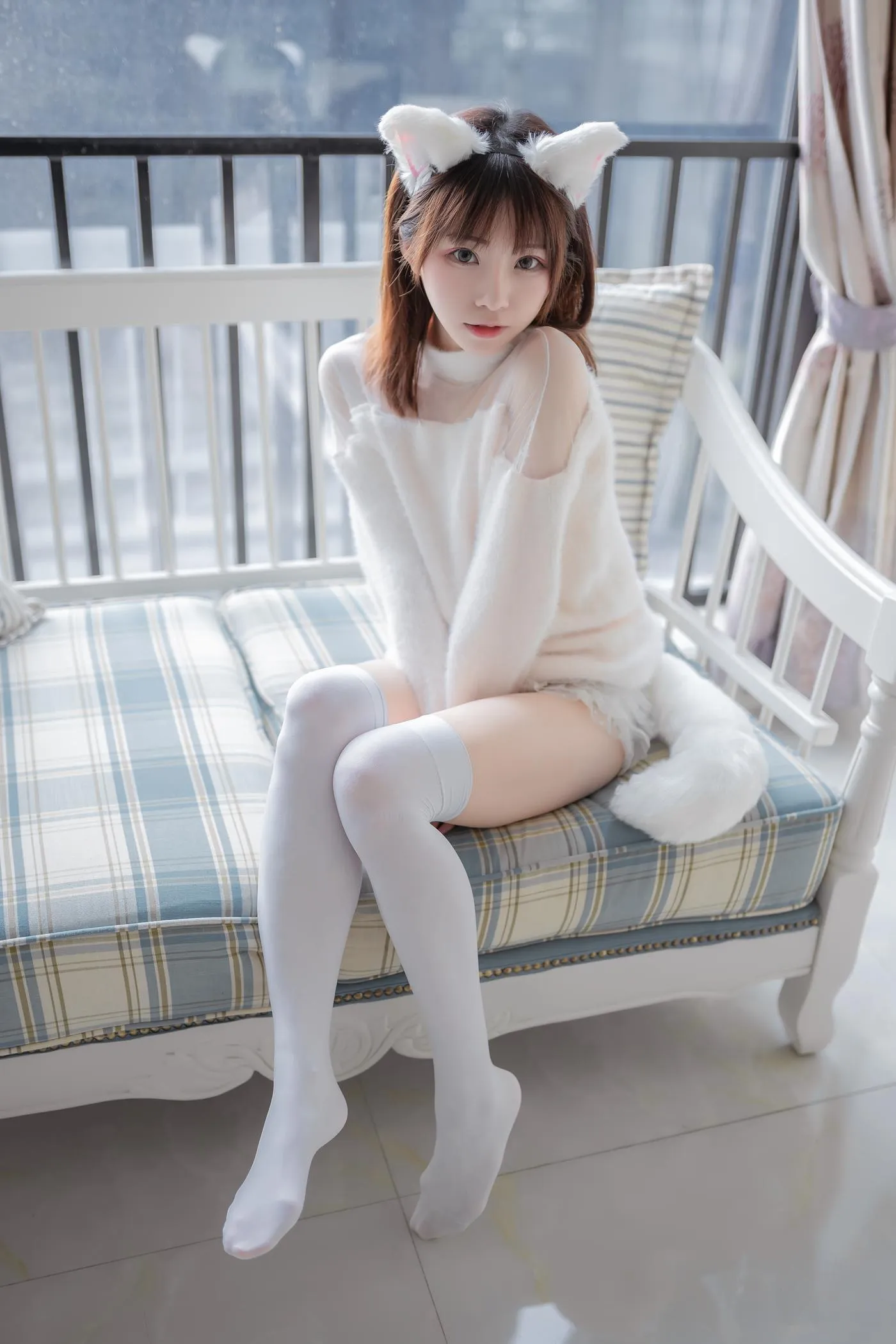 绮太郎_Kitaro – NO.28 -白喵女友 [41P]插图6